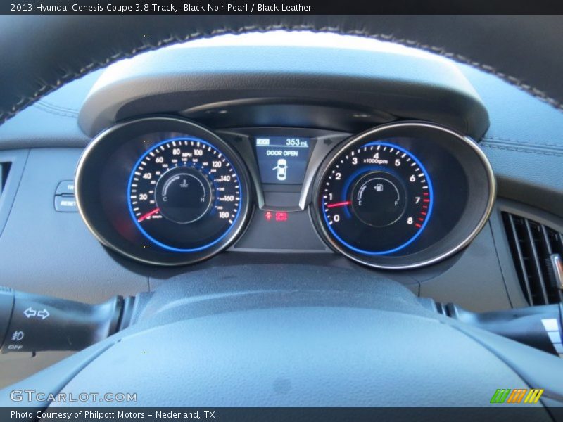 Black Noir Pearl / Black Leather 2013 Hyundai Genesis Coupe 3.8 Track