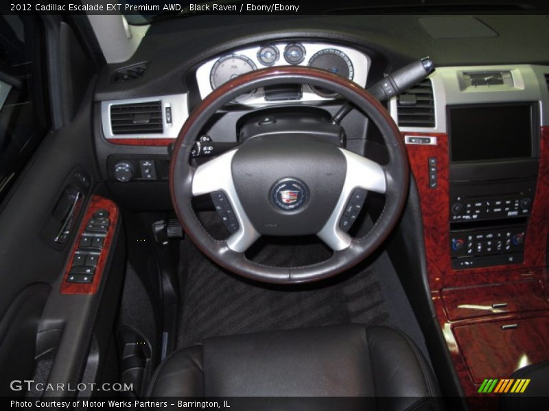 Black Raven / Ebony/Ebony 2012 Cadillac Escalade EXT Premium AWD