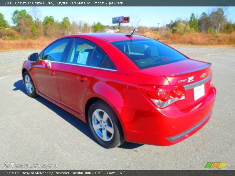 Crystal Red Metallic Tintcoat / Jet Black 2013 Chevrolet Cruze LT/RS