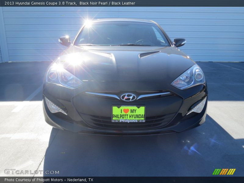 Black Noir Pearl / Black Leather 2013 Hyundai Genesis Coupe 3.8 Track