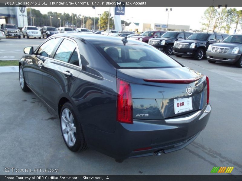 Thunder Gray ChromaFlair / Jet Black/Jet Black Accents 2013 Cadillac ATS 2.5L