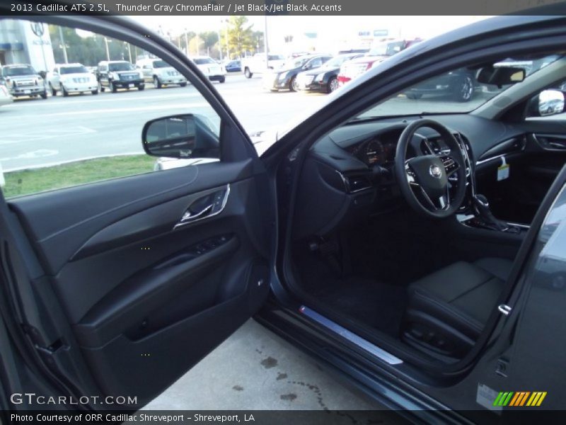 Thunder Gray ChromaFlair / Jet Black/Jet Black Accents 2013 Cadillac ATS 2.5L