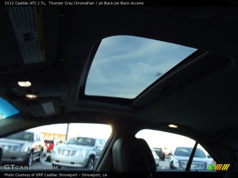 Thunder Gray ChromaFlair / Jet Black/Jet Black Accents 2013 Cadillac ATS 2.5L