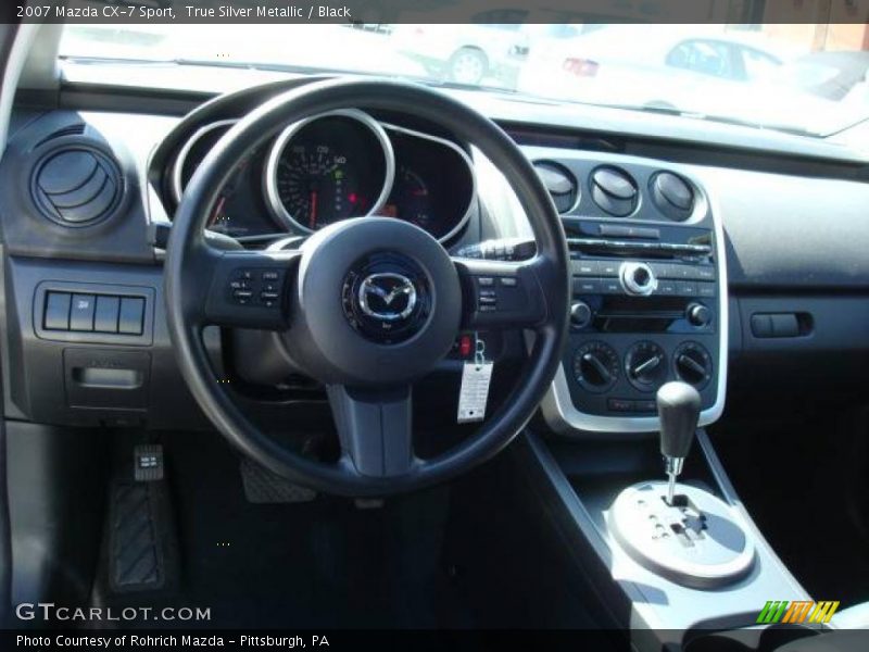 True Silver Metallic / Black 2007 Mazda CX-7 Sport