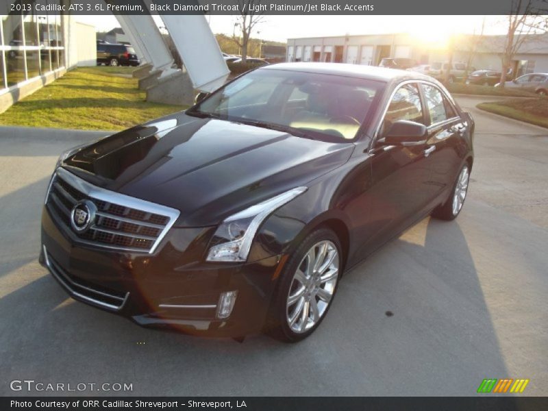 Black Diamond Tricoat / Light Platinum/Jet Black Accents 2013 Cadillac ATS 3.6L Premium