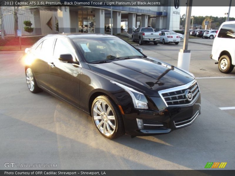 Black Diamond Tricoat / Light Platinum/Jet Black Accents 2013 Cadillac ATS 3.6L Premium