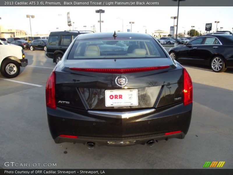 Black Diamond Tricoat / Light Platinum/Jet Black Accents 2013 Cadillac ATS 3.6L Premium