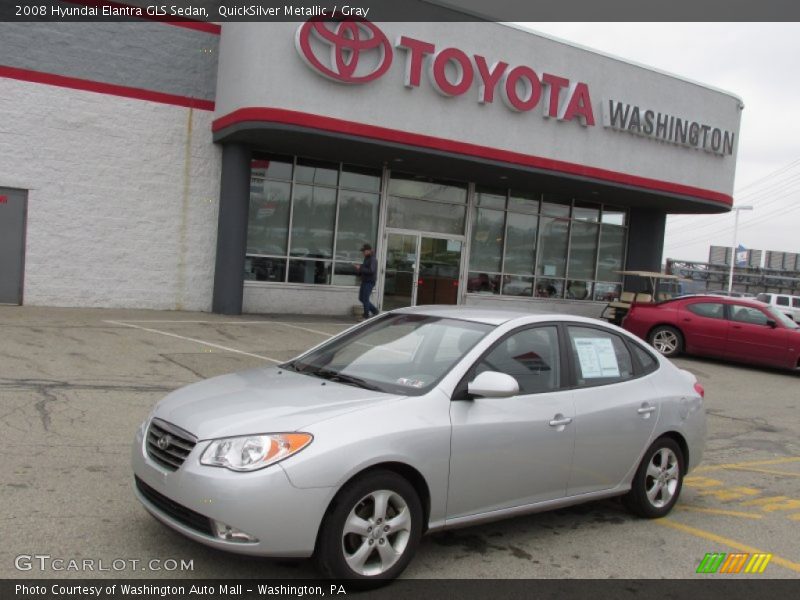 QuickSilver Metallic / Gray 2008 Hyundai Elantra GLS Sedan