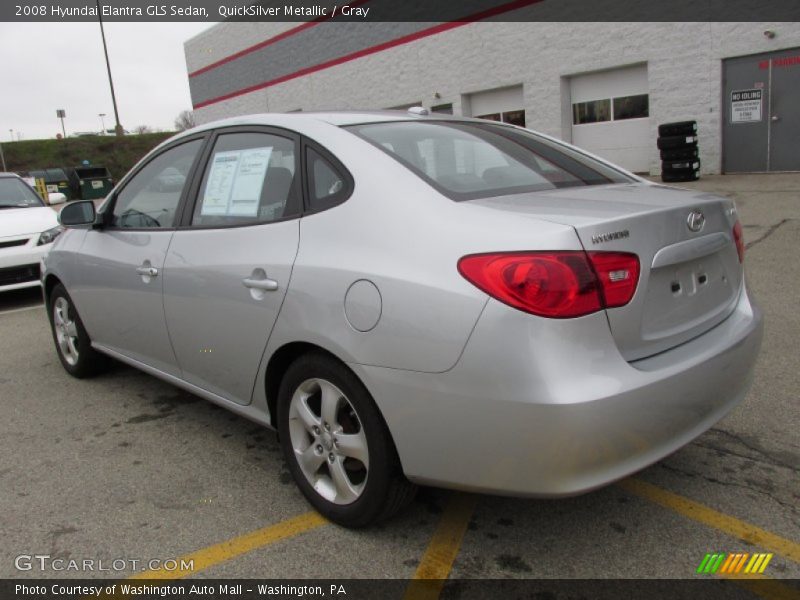 QuickSilver Metallic / Gray 2008 Hyundai Elantra GLS Sedan