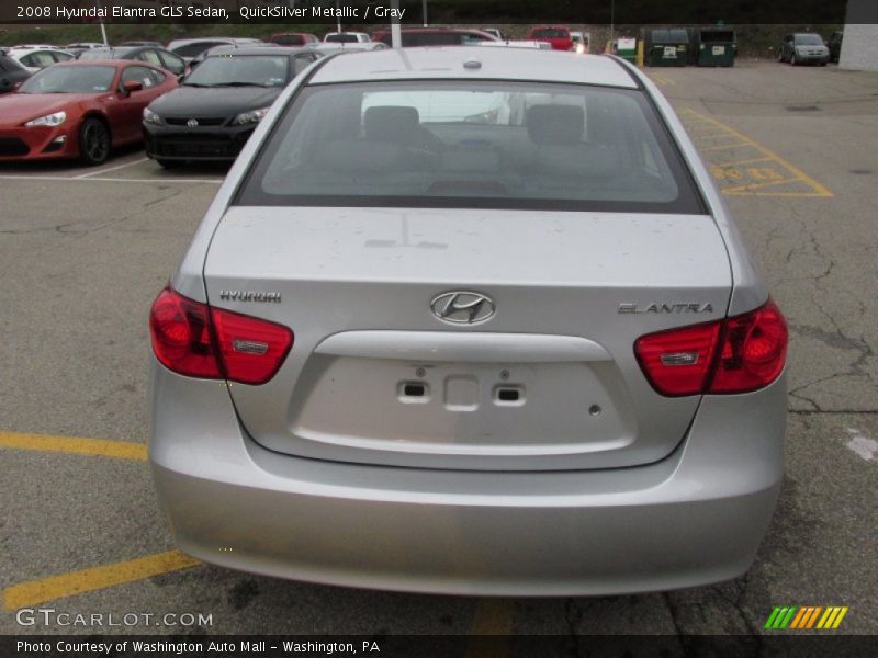 QuickSilver Metallic / Gray 2008 Hyundai Elantra GLS Sedan