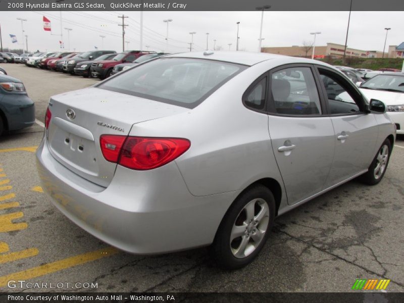 QuickSilver Metallic / Gray 2008 Hyundai Elantra GLS Sedan