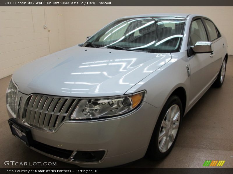 Brilliant Silver Metallic / Dark Charcoal 2010 Lincoln MKZ AWD