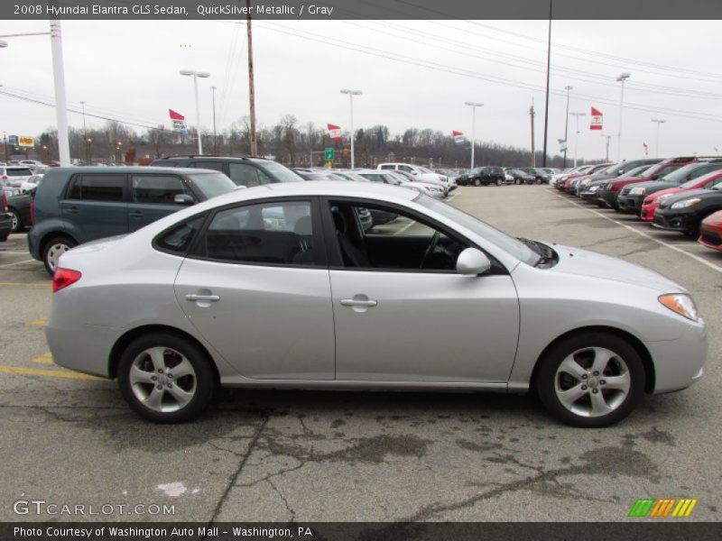 QuickSilver Metallic / Gray 2008 Hyundai Elantra GLS Sedan
