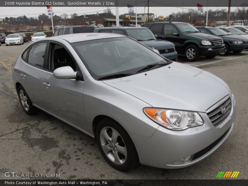 QuickSilver Metallic / Gray 2008 Hyundai Elantra GLS Sedan