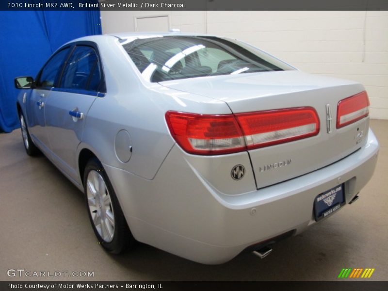 Brilliant Silver Metallic / Dark Charcoal 2010 Lincoln MKZ AWD