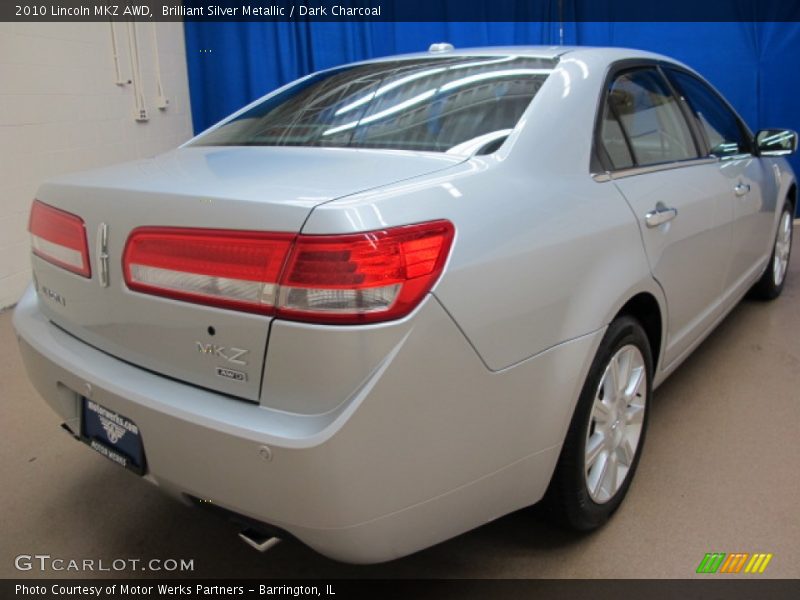 Brilliant Silver Metallic / Dark Charcoal 2010 Lincoln MKZ AWD