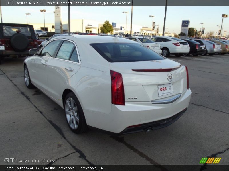 White Diamond Tricoat / Caramel/Jet Black Accents 2013 Cadillac ATS 2.5L