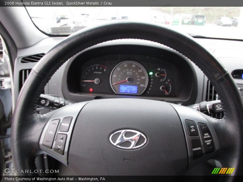QuickSilver Metallic / Gray 2008 Hyundai Elantra GLS Sedan