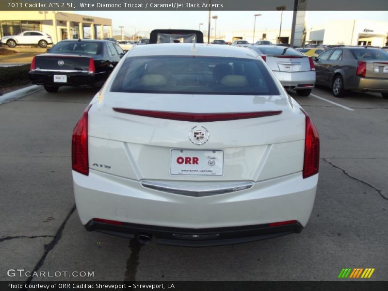 White Diamond Tricoat / Caramel/Jet Black Accents 2013 Cadillac ATS 2.5L