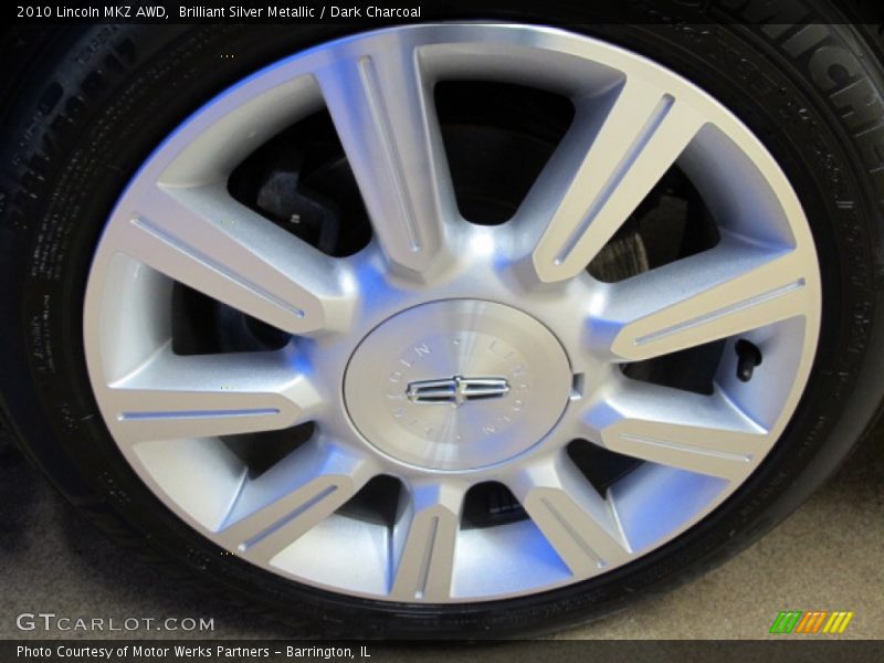 Brilliant Silver Metallic / Dark Charcoal 2010 Lincoln MKZ AWD