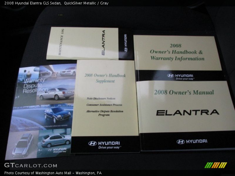 QuickSilver Metallic / Gray 2008 Hyundai Elantra GLS Sedan