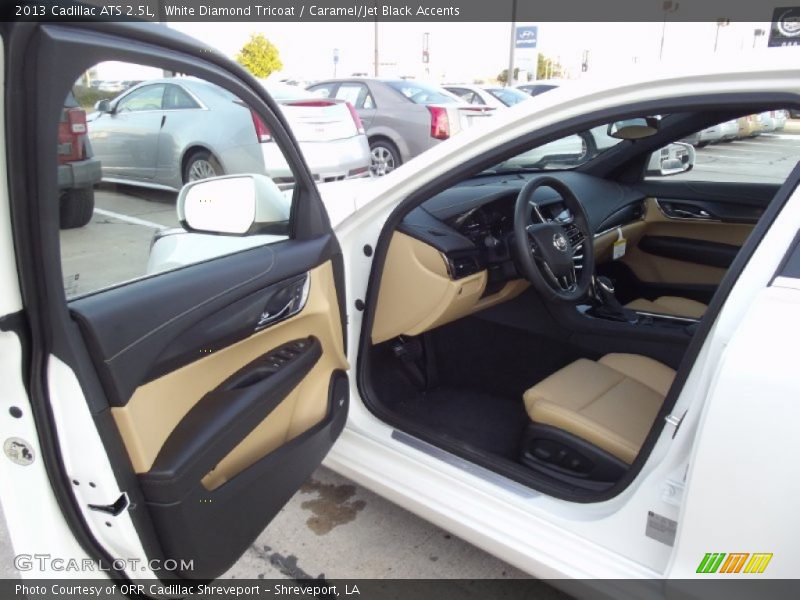 White Diamond Tricoat / Caramel/Jet Black Accents 2013 Cadillac ATS 2.5L