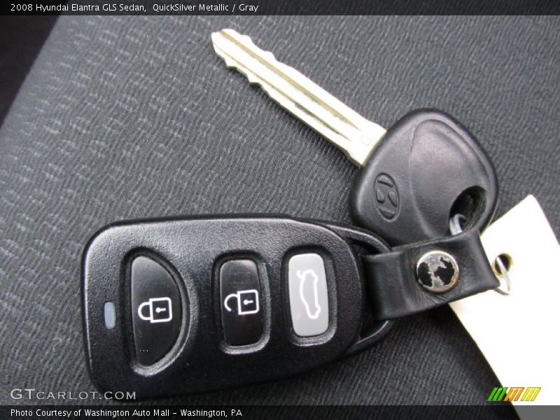 QuickSilver Metallic / Gray 2008 Hyundai Elantra GLS Sedan