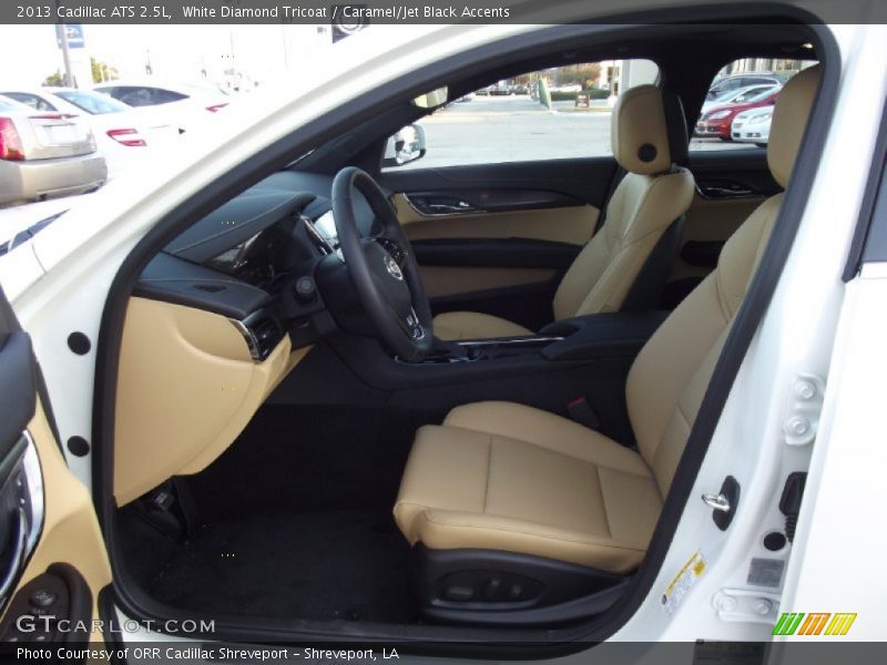 White Diamond Tricoat / Caramel/Jet Black Accents 2013 Cadillac ATS 2.5L