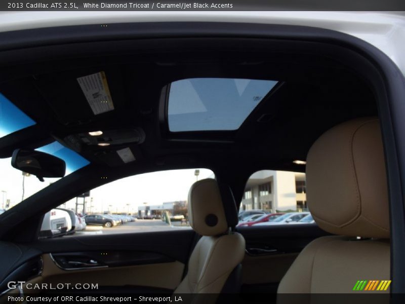 White Diamond Tricoat / Caramel/Jet Black Accents 2013 Cadillac ATS 2.5L