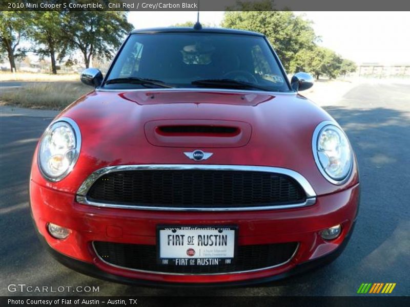 Chili Red / Grey/Carbon Black 2010 Mini Cooper S Convertible