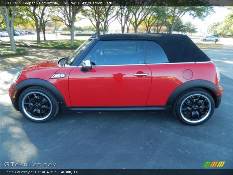 Chili Red / Grey/Carbon Black 2010 Mini Cooper S Convertible