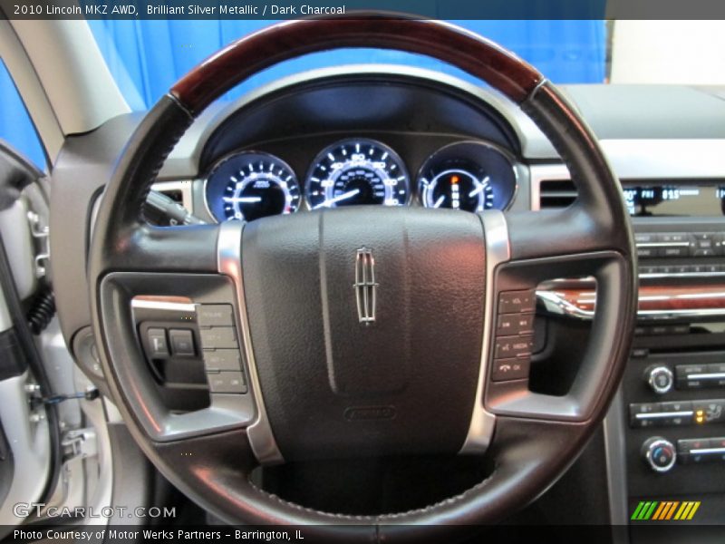 Brilliant Silver Metallic / Dark Charcoal 2010 Lincoln MKZ AWD