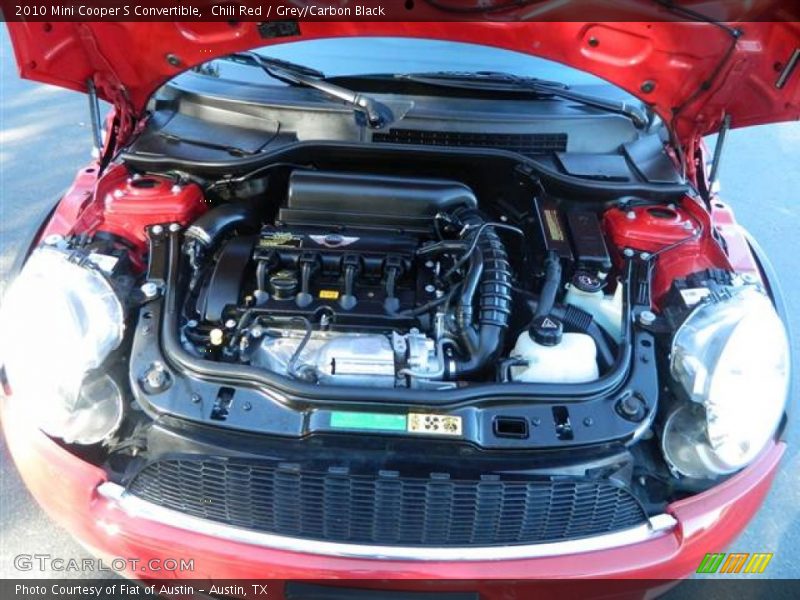 Chili Red / Grey/Carbon Black 2010 Mini Cooper S Convertible