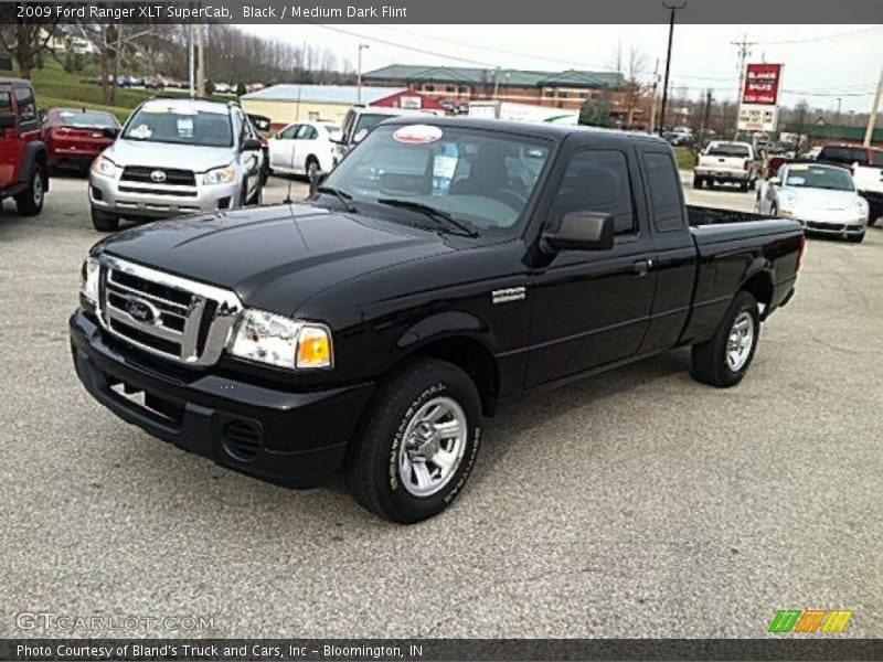 Black / Medium Dark Flint 2009 Ford Ranger XLT SuperCab