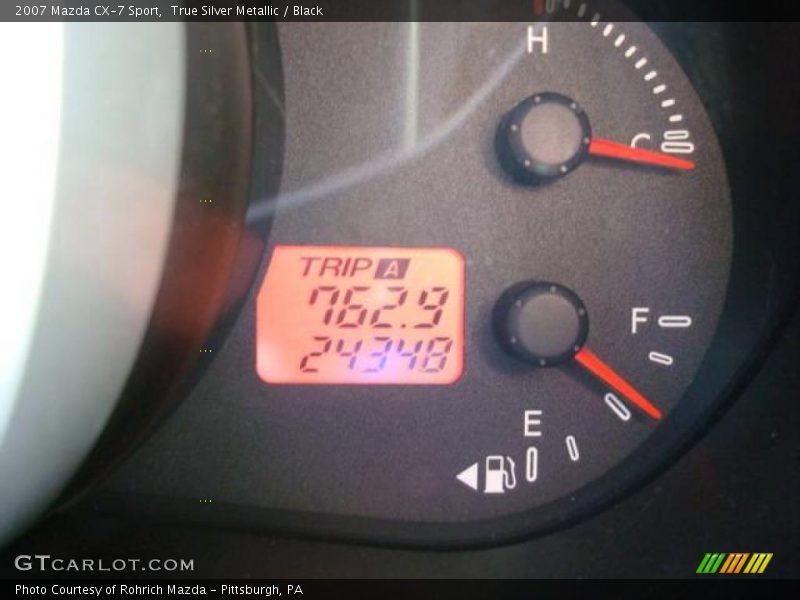 True Silver Metallic / Black 2007 Mazda CX-7 Sport