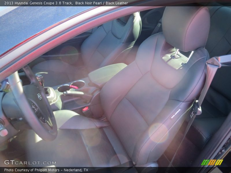Black Noir Pearl / Black Leather 2013 Hyundai Genesis Coupe 3.8 Track