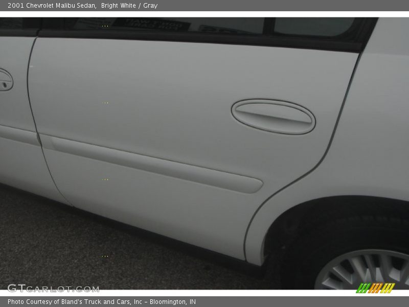 Bright White / Gray 2001 Chevrolet Malibu Sedan