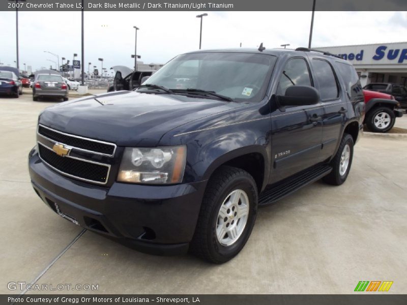 Dark Blue Metallic / Dark Titanium/Light Titanium 2007 Chevrolet Tahoe LS