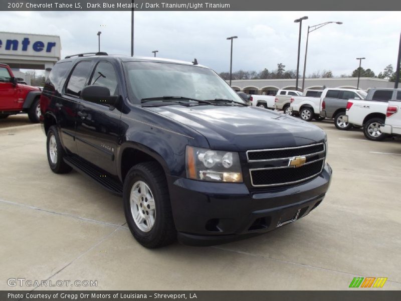 Dark Blue Metallic / Dark Titanium/Light Titanium 2007 Chevrolet Tahoe LS