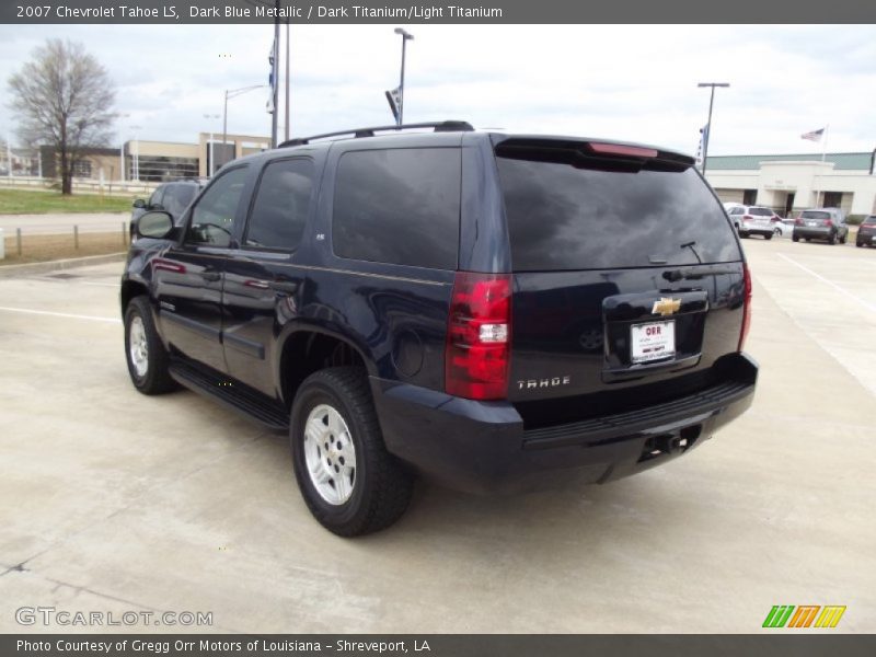Dark Blue Metallic / Dark Titanium/Light Titanium 2007 Chevrolet Tahoe LS