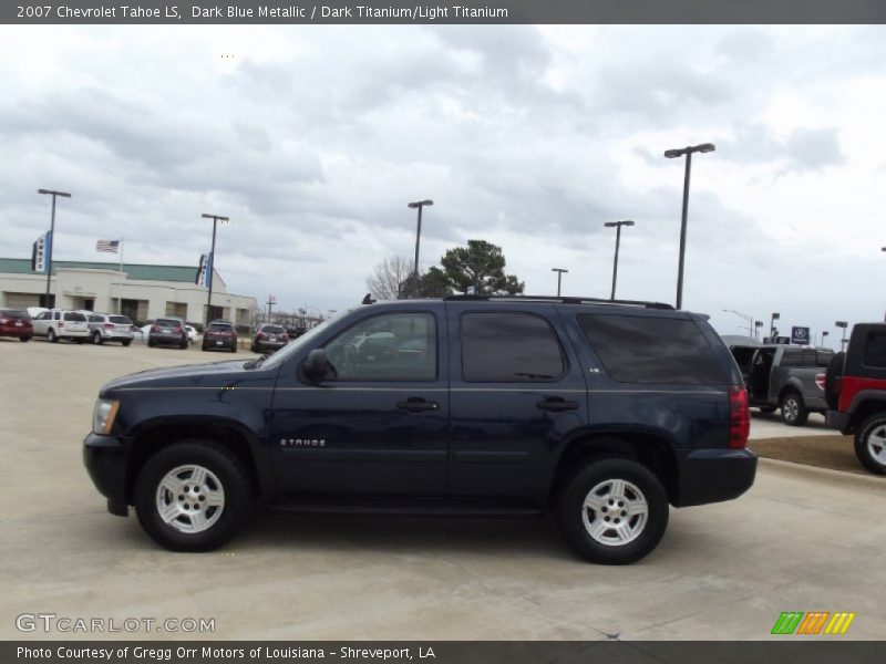 Dark Blue Metallic / Dark Titanium/Light Titanium 2007 Chevrolet Tahoe LS
