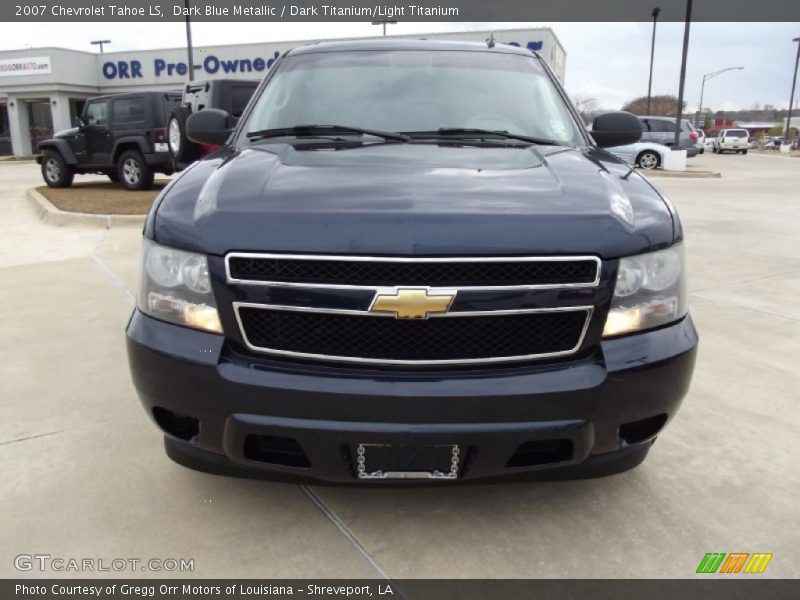 Dark Blue Metallic / Dark Titanium/Light Titanium 2007 Chevrolet Tahoe LS