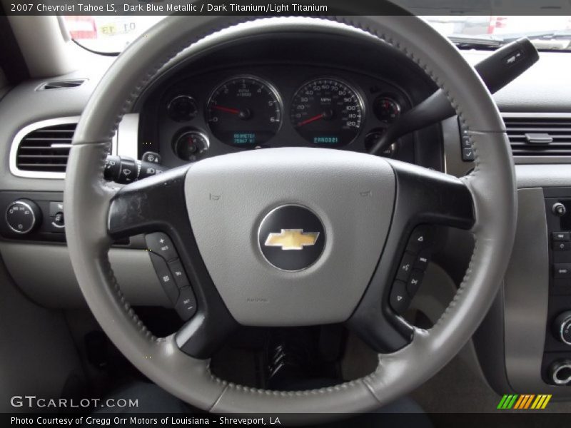 Dark Blue Metallic / Dark Titanium/Light Titanium 2007 Chevrolet Tahoe LS