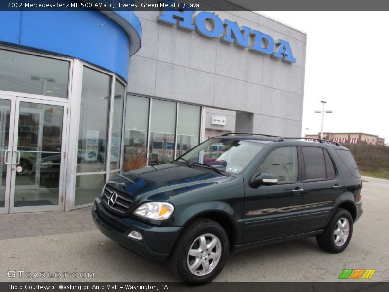 Everest Green Metallic / Java 2002 Mercedes-Benz ML 500 4Matic