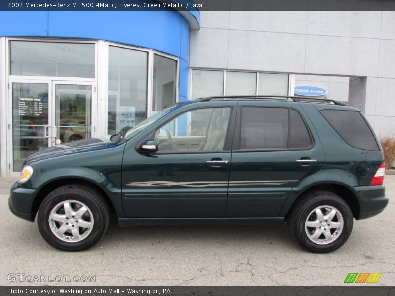 Everest Green Metallic / Java 2002 Mercedes-Benz ML 500 4Matic