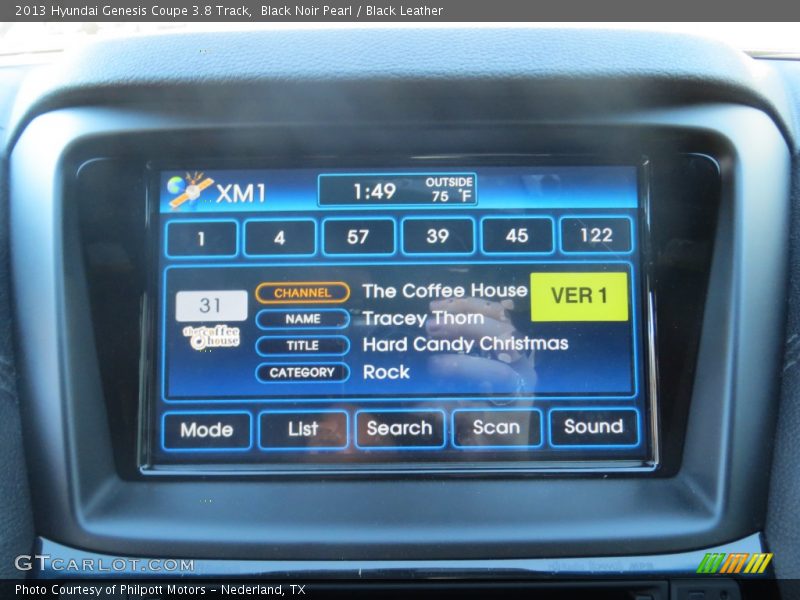 Black Noir Pearl / Black Leather 2013 Hyundai Genesis Coupe 3.8 Track