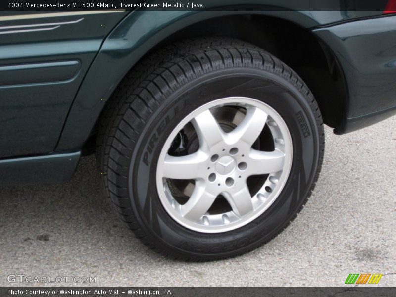 Everest Green Metallic / Java 2002 Mercedes-Benz ML 500 4Matic