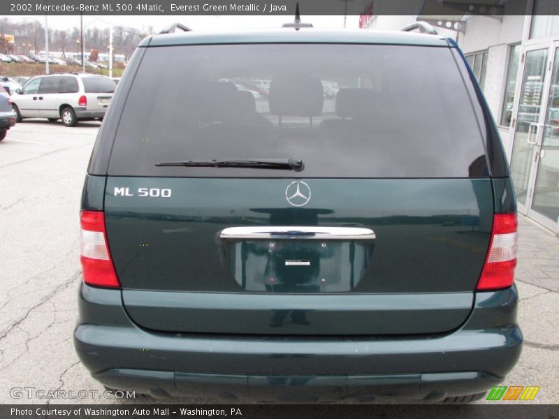 Everest Green Metallic / Java 2002 Mercedes-Benz ML 500 4Matic