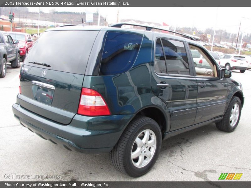 Everest Green Metallic / Java 2002 Mercedes-Benz ML 500 4Matic