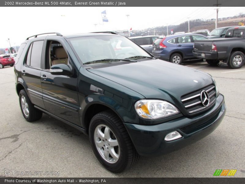 Everest Green Metallic / Java 2002 Mercedes-Benz ML 500 4Matic